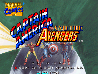 Captain America and The Avengers (US Rev 1.9) Title Screen